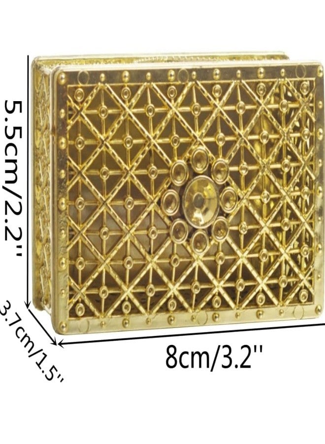 VRB Dec علبة شوكولاتة VRB Dec مكونة من 12 قطعة، مثالية لحفلات الزفاف، أو كعلب تخزين للحلوى، أو كعلب هدايا لحفلات الزفاف، أو حفلات استقبال المولود، أو أعياد الميلاد، أو حفلات الكريسماس، أو حفلات الفواكه المجففة، إلخ. (شكل مستطيل، عبوة من 12 قطعة) - Image 2